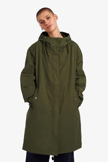 Fred Perry Shell Parka Naisten Takki Vihreä | FI 1138CTVE